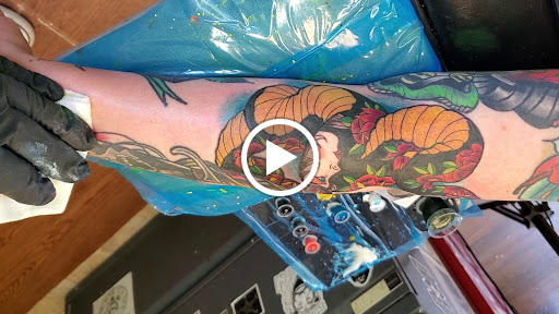 Explore half a sleeve tattoo ideas, creative tattoo ideas in Chicago, available at Mind Crusher Tattoo