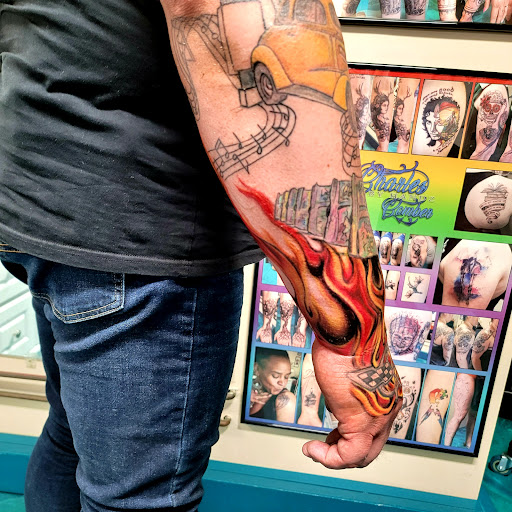 Explore dirty hands clean money tattoo ideas, creative tattoo ideas in Traverse City, available at Pinups & Needles