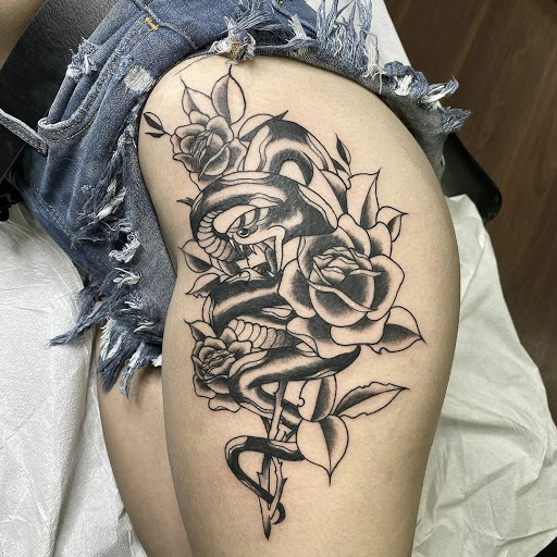 Explore sleep token tattoo ideas, creative tattoo ideas in Los Alamitos, available at Mr. Inkwells Classy Tattoos