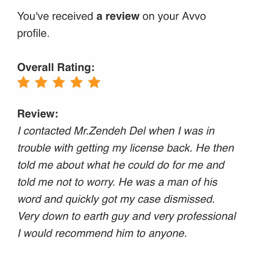 Attorney «Zendeh Del & Associates, PLLC (Galveston DWI, Criminal, Injury Lawyers)», reviews and photos