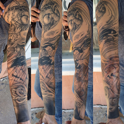 Explore jet tattoo ideas, creative tattoo ideas in Savannah, available at Riverside Tattoo Parlor