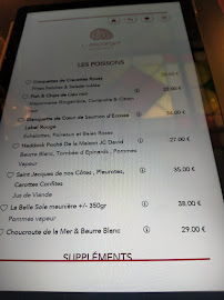 Menu du Restaurant L'Escargot à Valenciennes