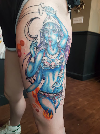 Explore love you to the moon and back tattoo ideas, creative tattoo ideas in Albuquerque, available at Relic Tattoo Co.