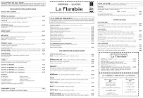 Restaurant Crêperie La Flambée à Guérande (la carte)