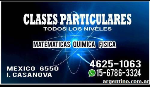 Clases particulares Nora ( CLASES DE MATEMÁTICAS -FISICA Y QUIMICA)