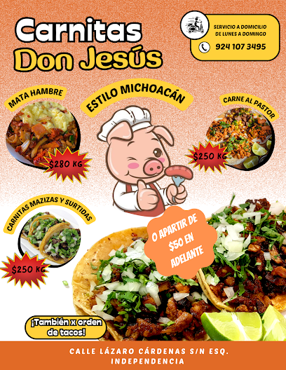 Carnitas Don Jesús - 95900, José María Morelos, 95900 Soteapan, Ver., Mexico