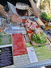 Terrasse de l'abbaye à Paimpont menu