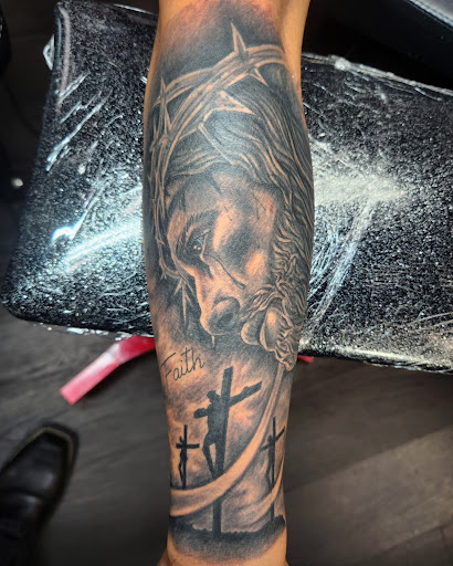 Explore faith based tattoo ideas, creative tattoo ideas in Torrington, available at Head 2 Toe Tattoo