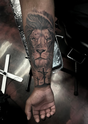 Find male tattoo ideas shoulder for your next unique tattoo in Silver City at Independent Ink Tattoo