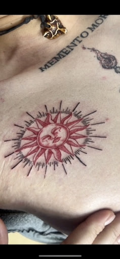 Explore red hand tattoo ideas, creative tattoo ideas in El Paso, available at R&R tattoo and piercing studio