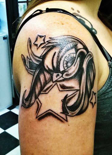 Find mason tattoo ideas for your next unique tattoo in Crystal City at Meraki Tattoo and Piercing