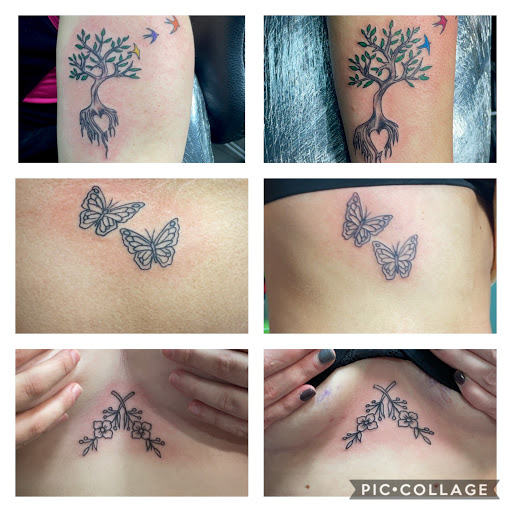 Explore y2k tattoo ideas, creative tattoo ideas in Meridian, available at Creative Pain Tattoo Studio