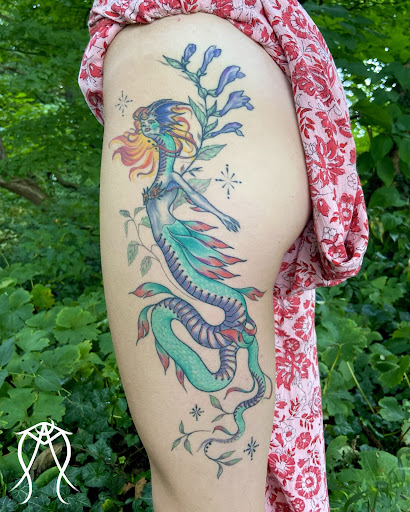 Explore arm filler tattoo ideas, creative tattoo ideas in Scipio Center, available at Ace of Wands Private Tattoo & Tarot Studio . Appointment Only