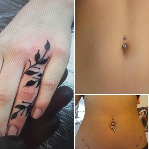 Explore small flower tattoo ideas, creative tattoo ideas in Elko, available at Tom Custom Tattoos and Body Piercing Studio