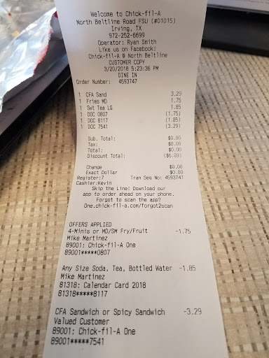 Fast Food Restaurant «Chick-fil-A», reviews and photos, 2711 N Belt Line Rd, Irving, TX 75062, USA