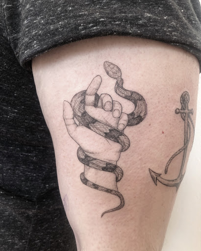 Explore burn the boats tattoo ideas, creative tattoo ideas in Fairfield, available at Arrowhead Tattoo