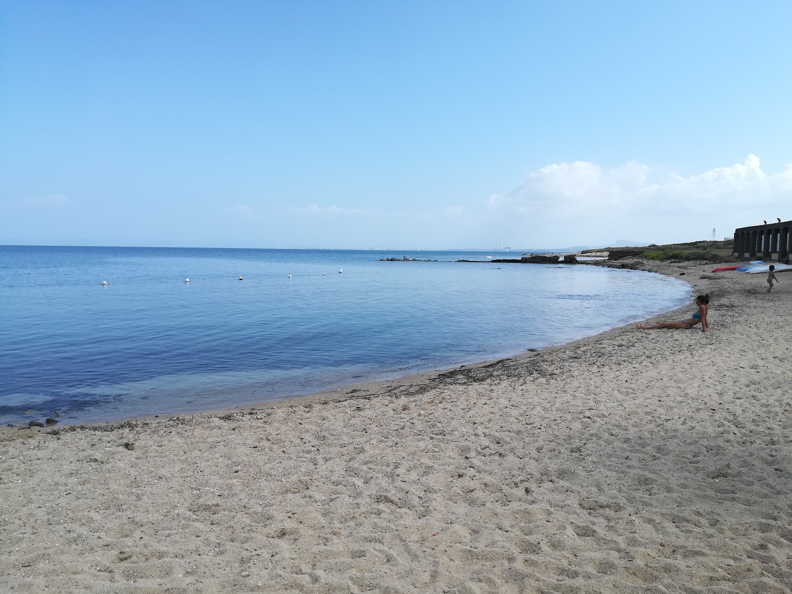 Foto van Spiaggia delle Tonnare en de nederzetting