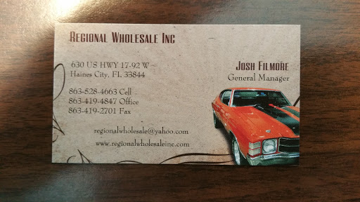 Used Car Dealer «Regional Wholesale Inc», reviews and photos, 630 US-17, Haines City, FL 33844, USA