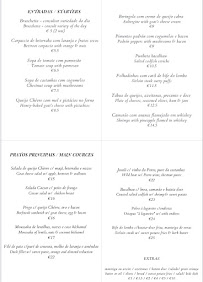 Menu du Oliwander’s restaurant à Loulé