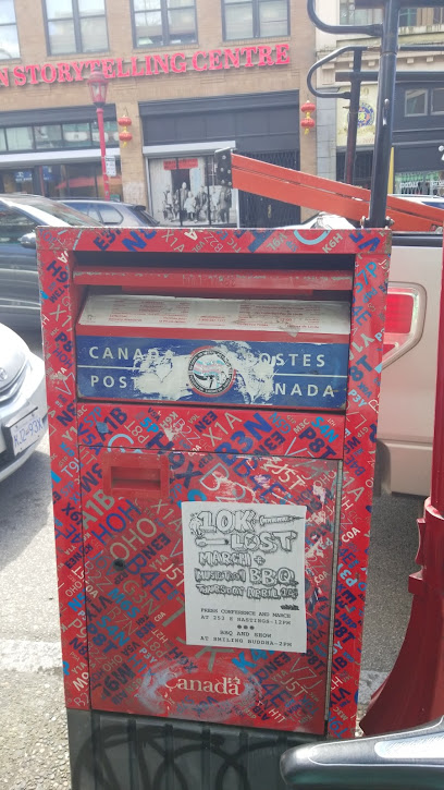 Canada post street letter box