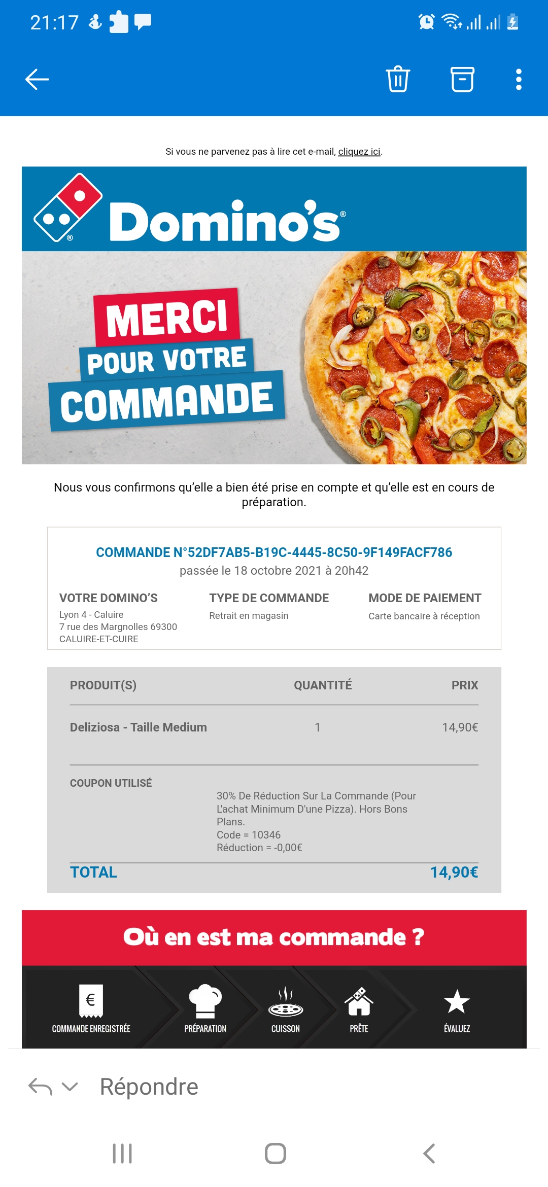 Photo n° 3 de l'avis de Clément. fait le 18/10/2021 à 19:20