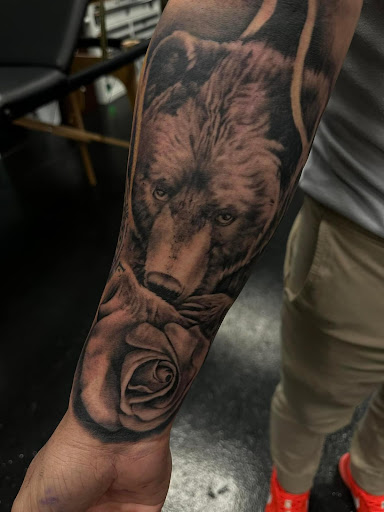 Explore bicep tattoo ideas men, creative tattoo ideas in Nashville, available at RedBird Tattoo