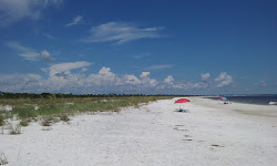 Foto di Crooked Island Beach con costa lunga e dritta