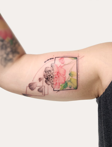 Explore fire and air tattoo ideas, creative tattoo ideas in Sunnyvale, available at Greego tattoo