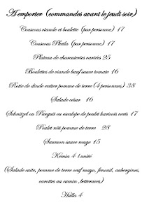 Restaurant casher LE TOVEL à Cannes (la carte)