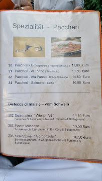 Menu / carte de Restaurant im Vogtshus à Steinen