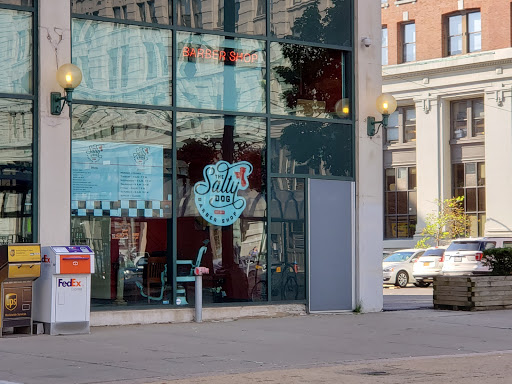 Explore peach tattoo ideas, creative tattoo ideas in Buffalo, available at The Salty Dog Barbershop