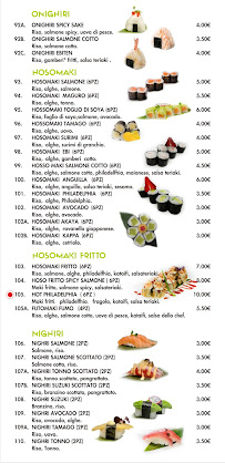 Sushi Yamasaki - Ristorante Giapponese à Biella carte