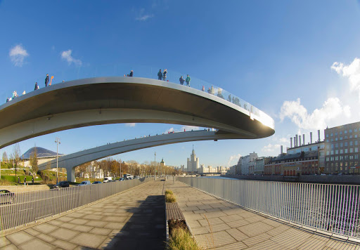 Glass bridge Moscow
