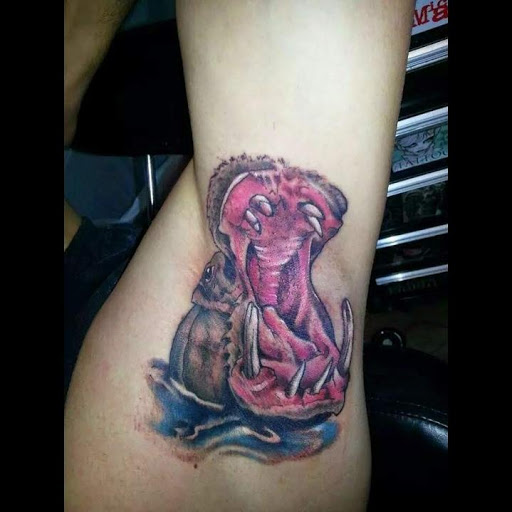 Explore dog tattoo ideas for females, creative tattoo ideas in Denver, available at 5280 INK