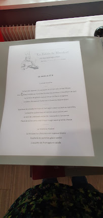 Restaurant français Le Relais de Beaufort à Beaufort (la carte)