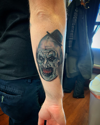 Find beach scene tattoo ideas for your next unique tattoo in Norwalk at Saloon 13 LLC