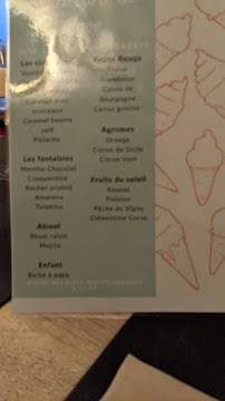 Le Safran à Figeac menu