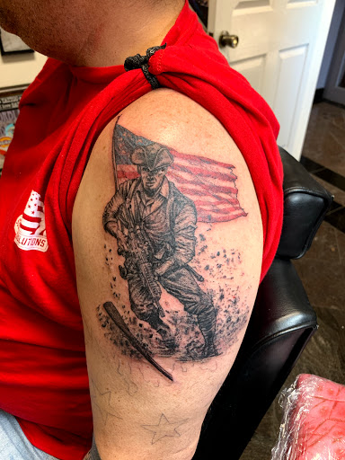 Explore new york giants tattoos ideas, creative tattoo ideas in Lagrangeville, available at Black Cherry Tattoo Studio NY
