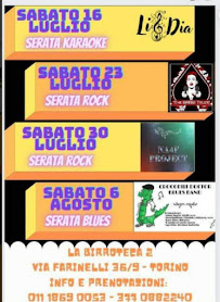 Diner La Birroteca à Turin (la carte)