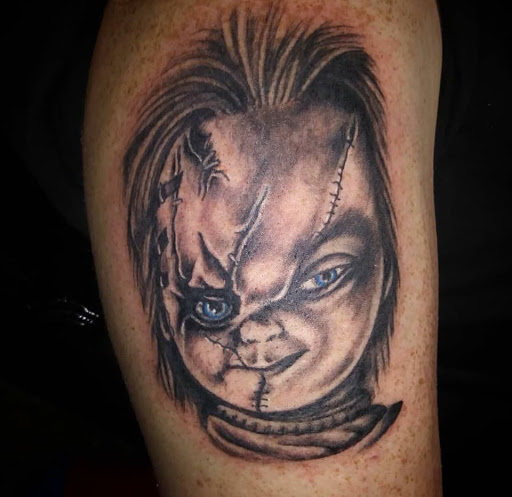 Explore strong woman tattoo ideas, creative tattoo ideas in Covington, available at Cupid Slave Tattoo Company