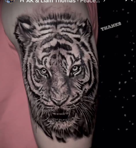 Explore flower tattoo ideas for guys, creative tattoo ideas in Houston, available at 333 Tattoo Studio HTX
