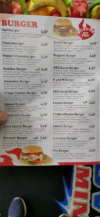 Restaurant de hamburgers Burgerhaus Laila à Berlin (la carte)