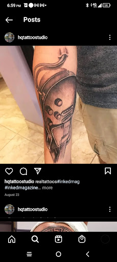 Explore small warrior tattoo ideas, creative tattoo ideas in Palm Harbor, available at High Quality Tattoo Studios