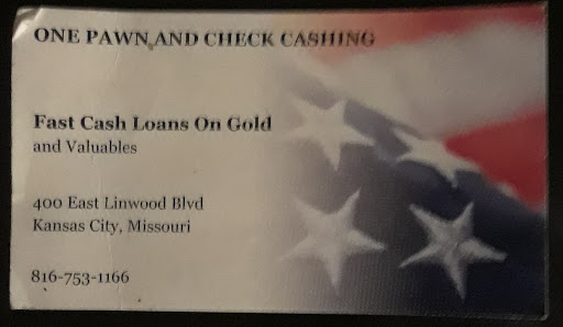 Pawn Shop «One Pawn and Check Cashing», reviews and photos, 400 Linwood Blvd, Kansas City, MO 64109, USA