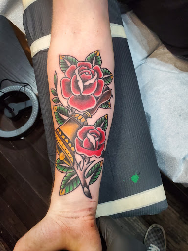 Explore spine tattoo ideas male, creative tattoo ideas in Centralia, available at Lucky No.3 Tattoo Company