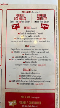 Carte du Restaurant La Boucherie à Perpignan