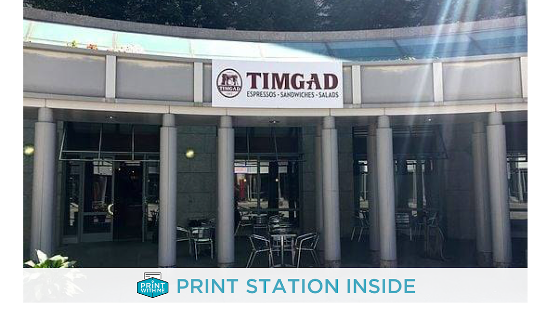 PrintWithMe Print Kiosk at Timgad Cafe