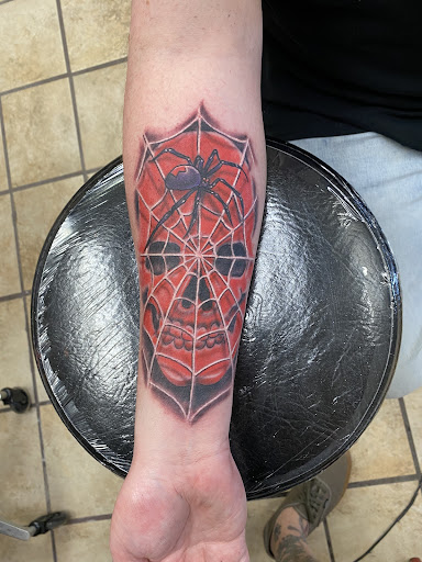 Explore unique side thigh tattoo ideas, creative tattoo ideas in Mckinney, available at Anvil Tattoo