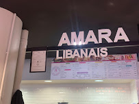 Carte du Amara traiteur libanais à Maisons-Laffitte