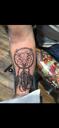 Explore men thigh tattoo ideas, creative tattoo ideas in Spokane, available at PNW Tattoo